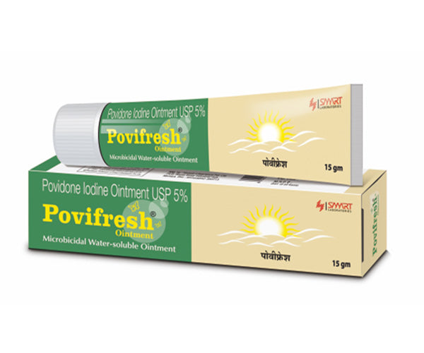 POVIFRESH Povidone-Iodine Ointment USP | Broad-Spectrum Antiseptic | 15g