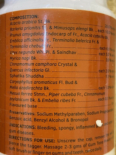 Gum Tone Powder Bleeding Gums, Healthy Gums Oral Care Charak - 40g