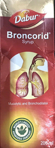 Broncorid easy breathing mucolytic and bronchodilator 200ML DABUR
