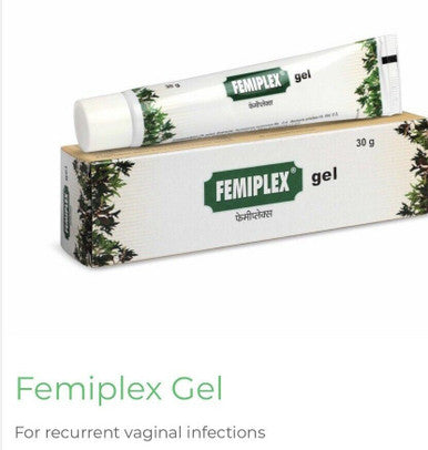 FEMIPLEX GEL 30 GM FOR EXCESSIVE VAGINAL DISCHARGE & FUNGAL INFECTION 30g Charak