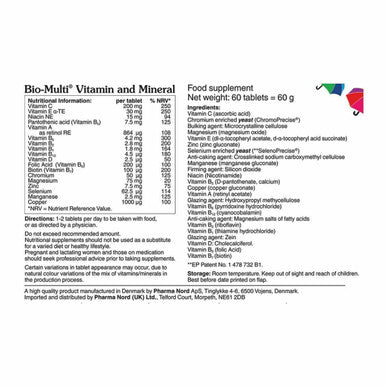 Bio Multi Vitamin and Mineral 60 Tablets Pharma Nord
