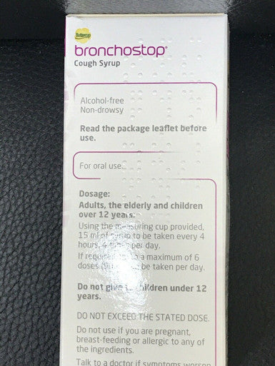 Broncho Cough Syrup Thyme Herbal Extract 120ml