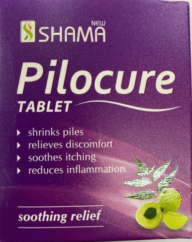 Pilocure Tablets Herbal Natural Remedy for Piles Constipation 60