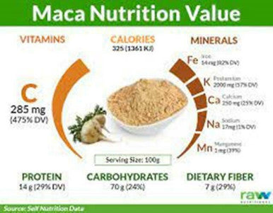 Organic macca maca yellow Powder 100g