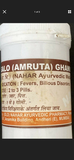 Giloy Tablets Galo (AMRUTA) Ghanvati immunity -fever Tablets 150