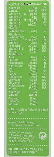 Seven Seas Complete Multivitamins Adult Energy Release Vitamin B6 &B12 Tablets