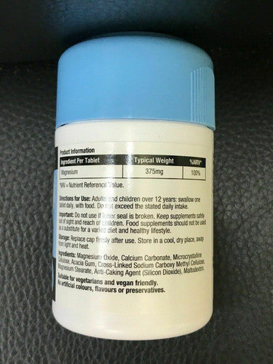 Magnesium 375mg Bone health 30 tablets