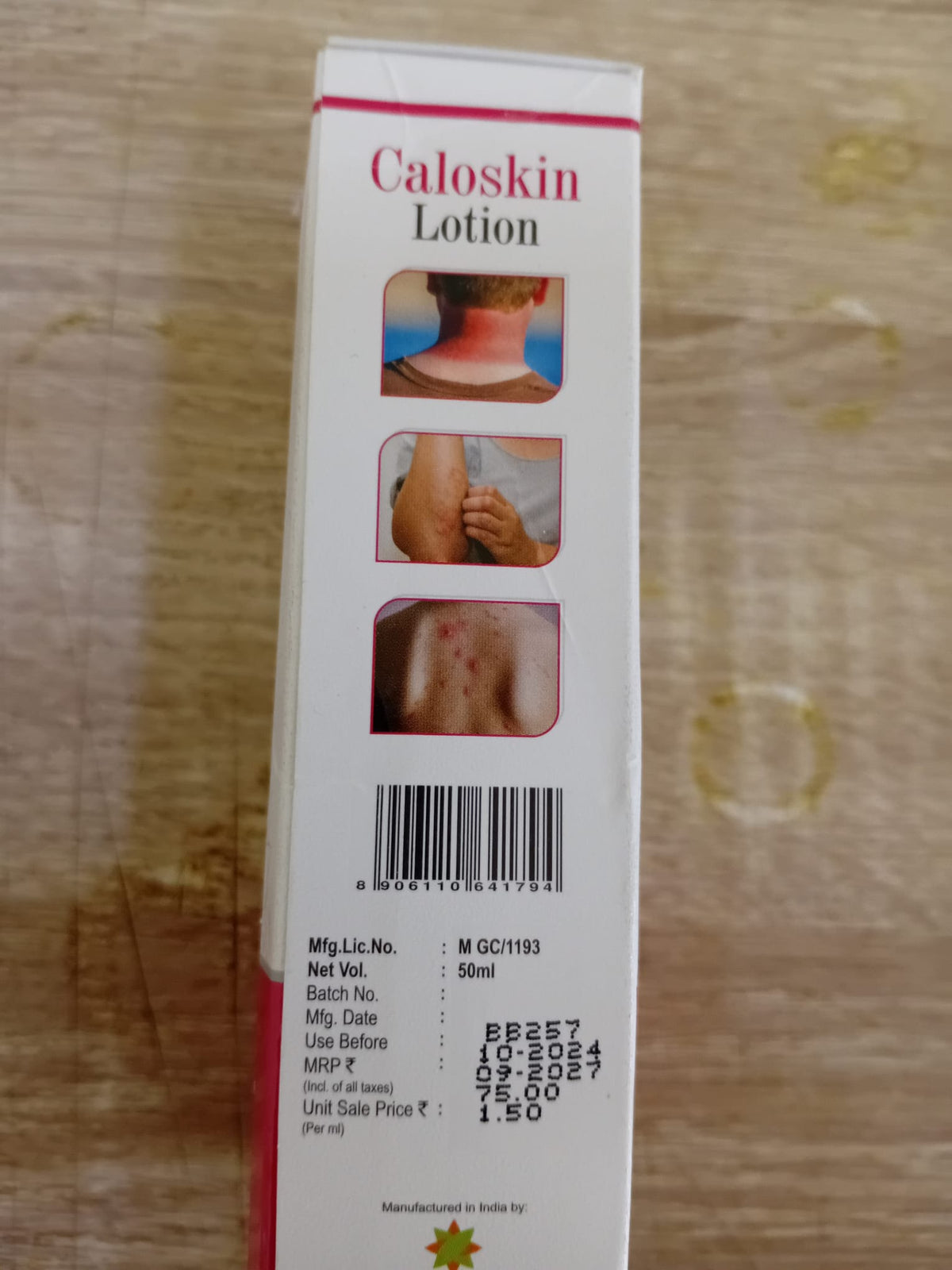 Caloskin Lotion 50ml | Calamine, Zinc Oxide & Aloe Vera