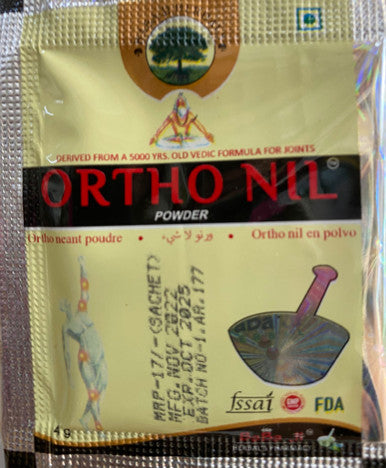 Ortho nil sachets For Joint Pain, Arthritis Muscle Pain x 14 sachets