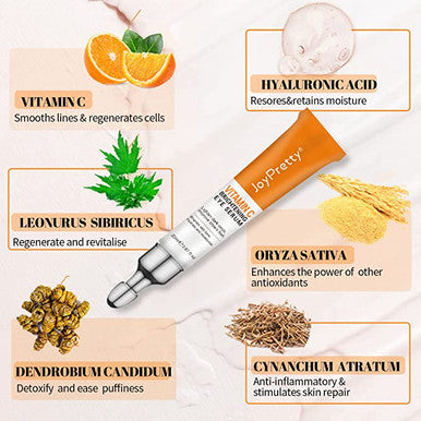 Vitamin C Eye Serum 20ml ,for Dark Circles Puffy Eyes,Anti-Wrinkle Anti-Aging