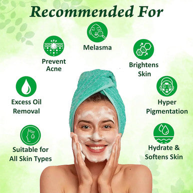 Glutathione, Berry extract, aloevera, teatree, vitamin C and E face wash 60ml