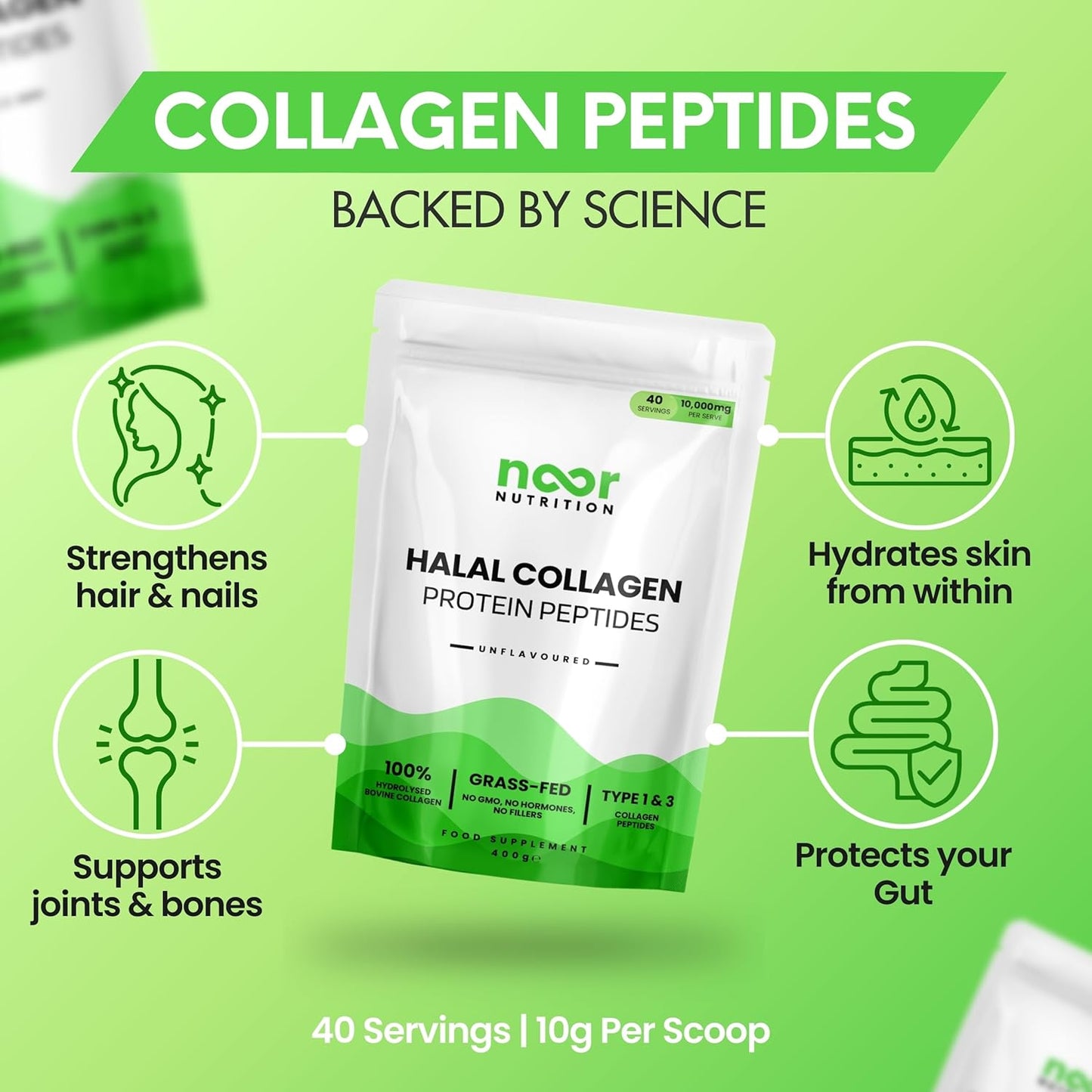 Collagen Protein Peptides - Unflavoured Halal