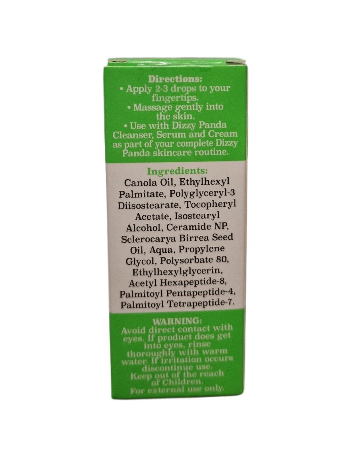 Dizzy Panda Advanced Facial Oil for Peptide Omega 6 & 9 Plant Extract 30ml
