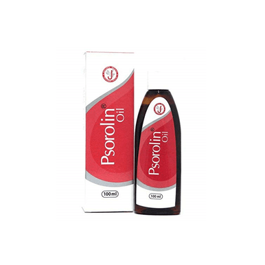 Psorolin oil 100ml controls enzymes that worsen psoriasis, clinically proven for psoriasis treatment