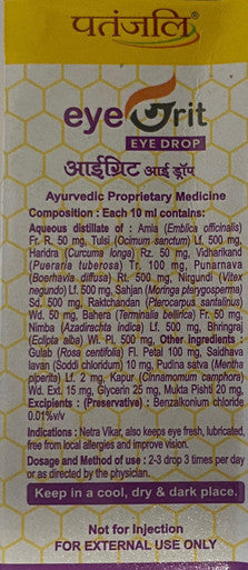 Eyegrit eye drops AYURVEDIC eye care
