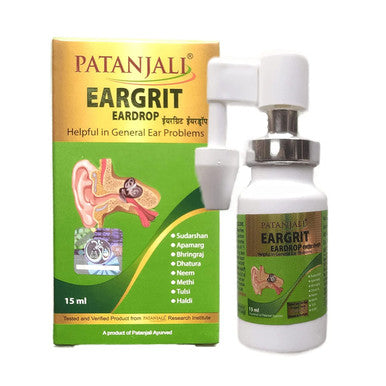 Eargrit Ear drops 15ml help reduce inflammation and ringing sound in ear patanjali