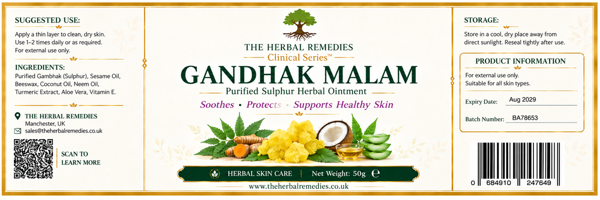 Gandhak Malam – Purified Sulphur Herbal Ointment (50g)