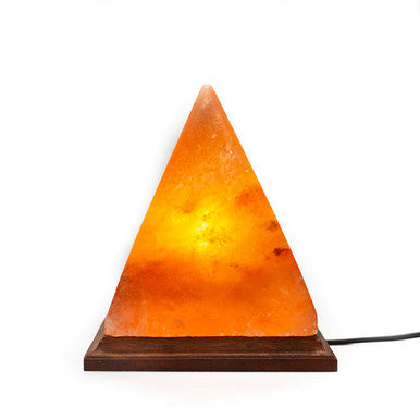 Pyramid Himalayan salt lamp (pink)
