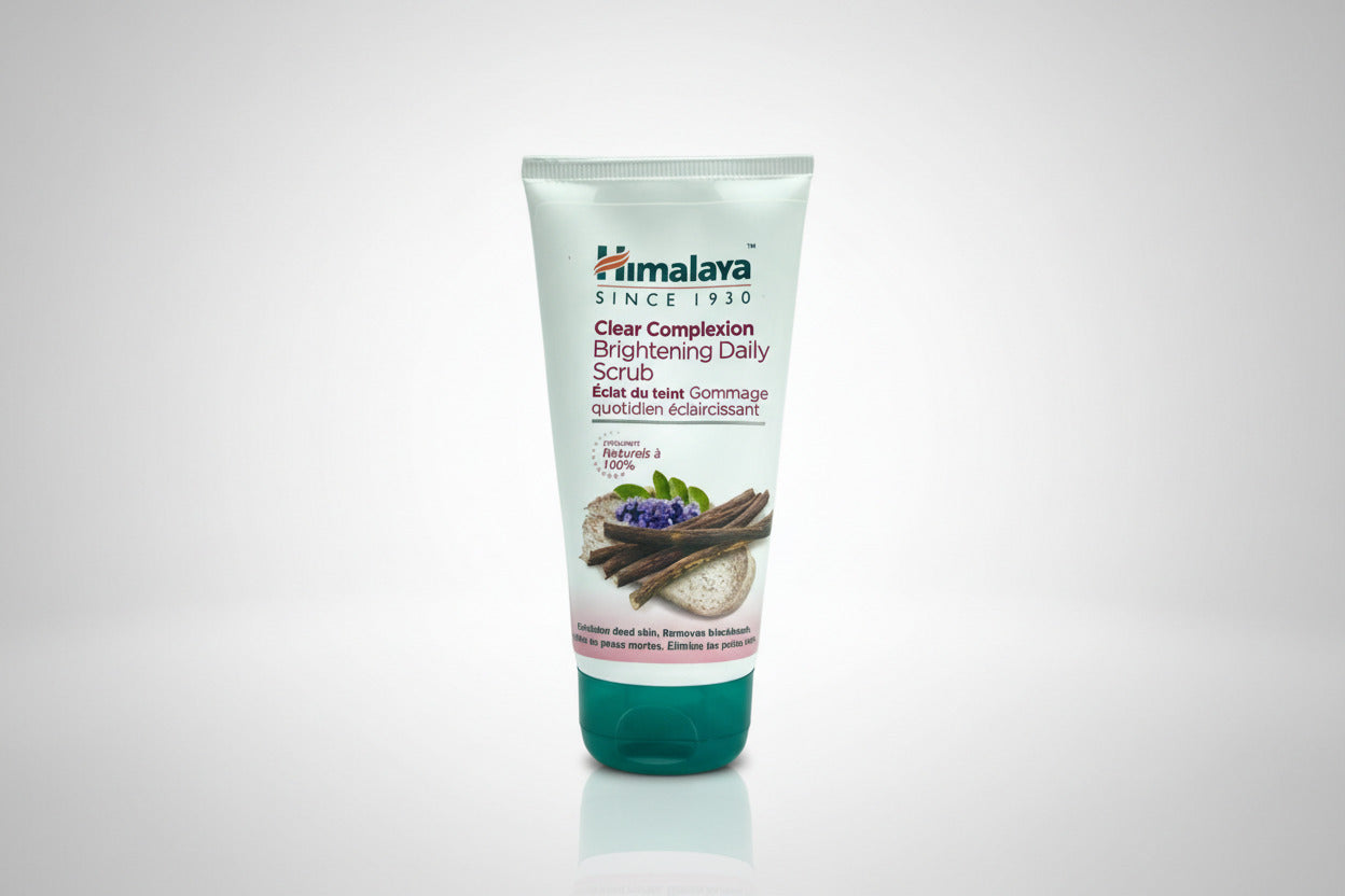 Clear Complexion Brightening Daily Scrub | Gentle Herbal Exfoliator, Himalaya