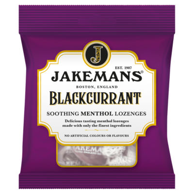 Jakemans Blackcurrent soothing menthol lozenges 73g