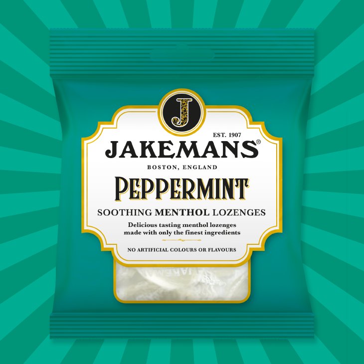 Jakemans Peppermint Soothing Menthol Lozenges (73g) provide relief for throat discomfort and nasal congestion. These lozenges combine menthol and peppermint oil to deliver a soothing and refreshing experience.