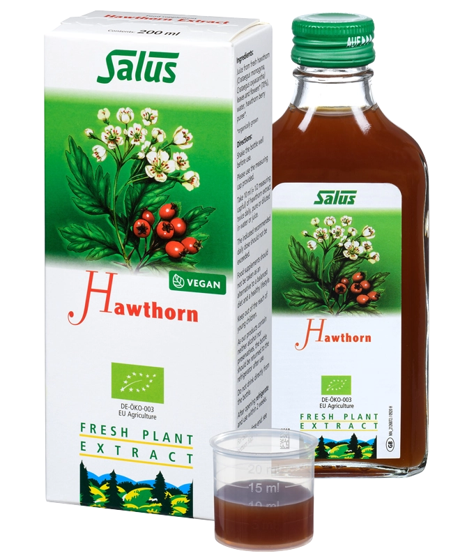 Hawthorn Liquid Extract 200ml – Fresh Plant Extract for Heart & Circulatory Support | Vegan Herbal Supplement