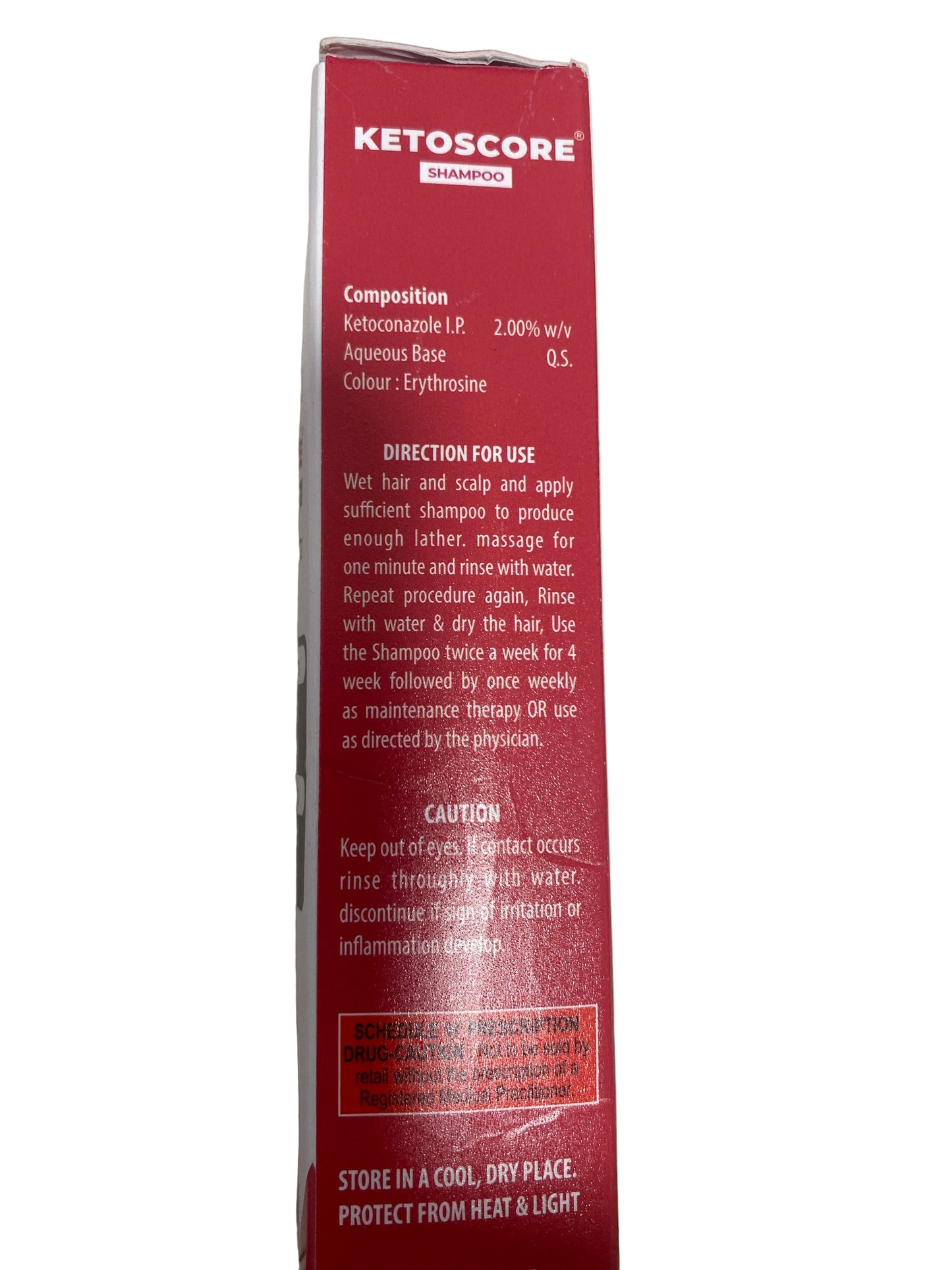 Red box with text on a white background