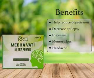 Medha Vati Extra Power for anxiety depression fatigue  120 Tablets