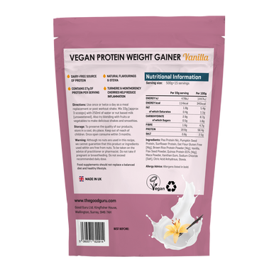 Weight Gainer Vegan Protein - Vanilla 500g