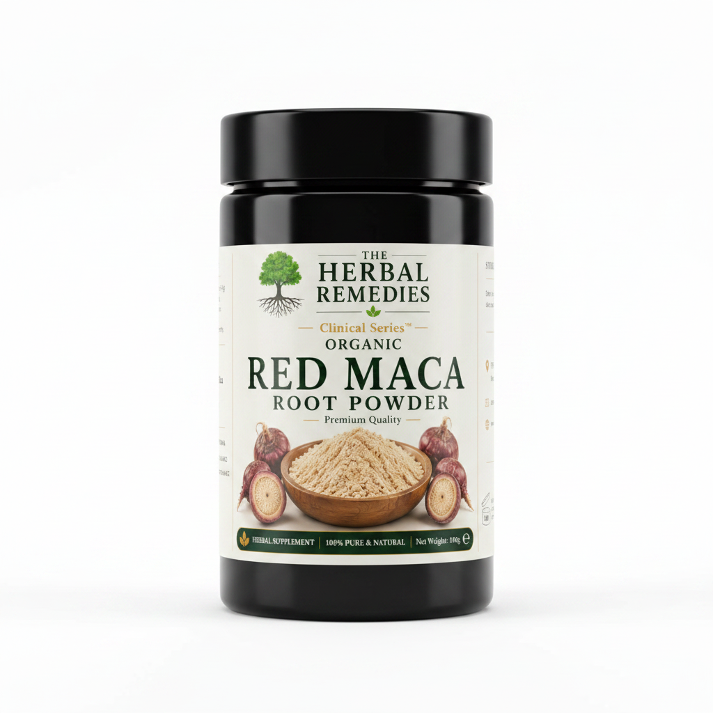 Organic Red Maca Powder – Clinical Series™ | Raw Lepidium meyenii | The Herbal Remedies