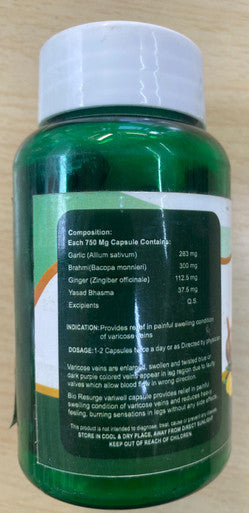 Variwell capsules are natural supplement for managing and treating varicose veins