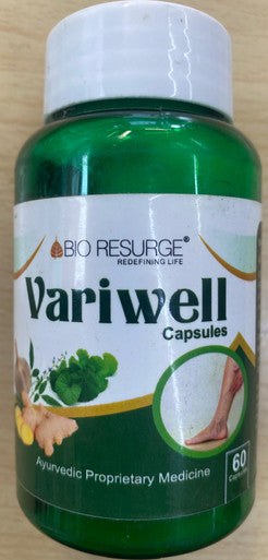Variwell capsules are natural supplement for managing and treating varicose veins