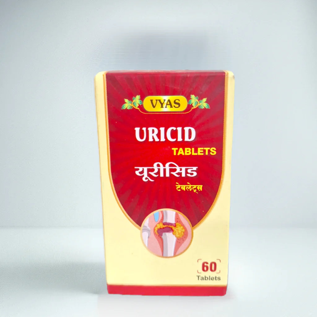 uricid Ayurvedic medicine to support healthy uric acid levels and manage gout & arthritis 60 tablets