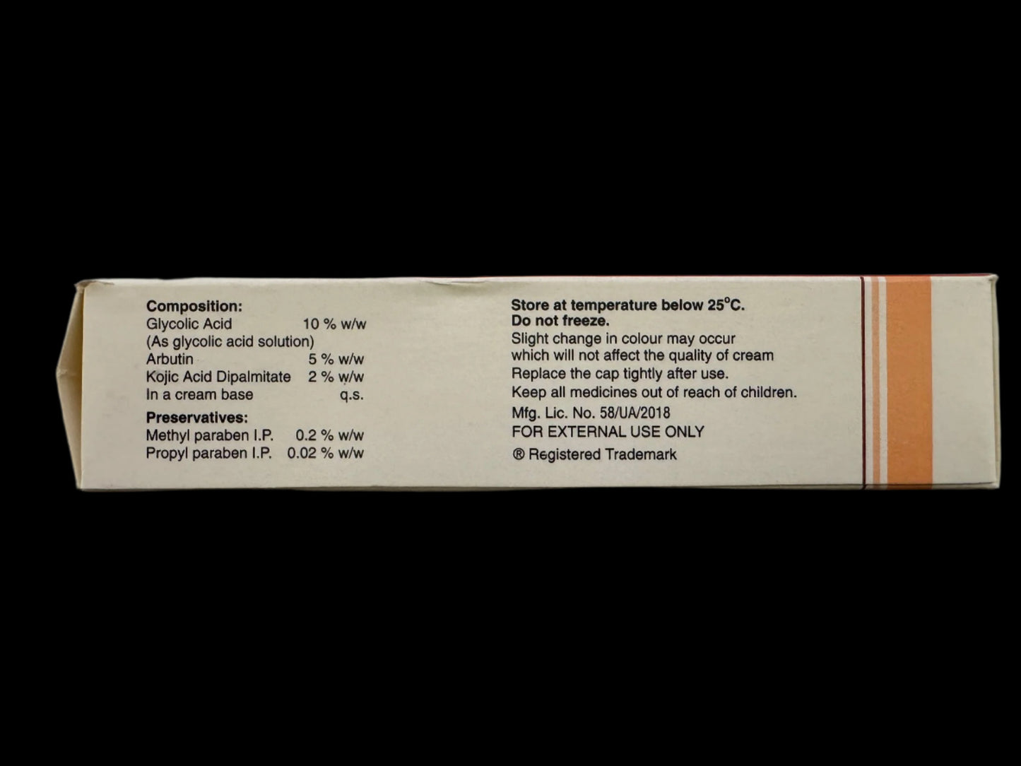 Glycolic Acid Arbutin Kojic Acid For Hyper Pigmentation : 20g