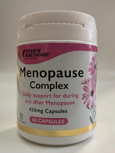 Menopause Complex 450mg X 60 Capsules hot flashes, sleeplessness, low libido and anxiety.