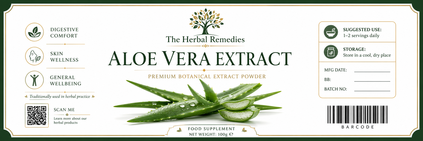 Aloe Vera Extract Powder | Skin, Hair & Digestive Support