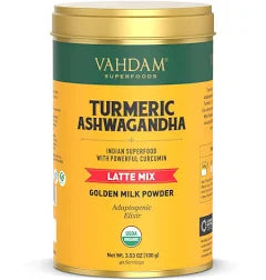 Ashwagandha with turmeric latte mix 100g support sleep and relaxation vahdam