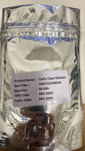 Cats Claw Uncaria tomentosa) Powder 50gm, pure extract of cats claw