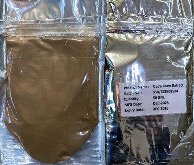 Cats Claw Uncaria tomentosa) Powder 50gm, pure extract of cats claw