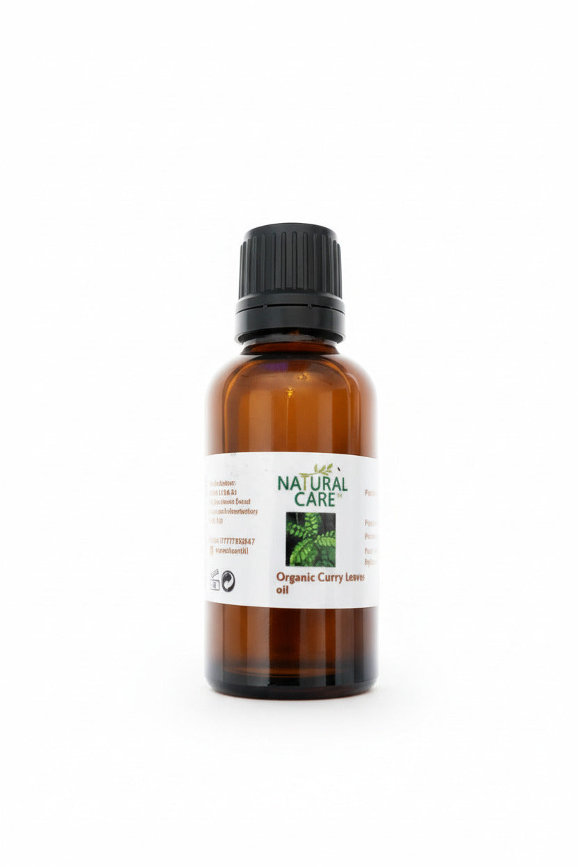 Bottle of 'Natural Care' organic curry powder on a white background