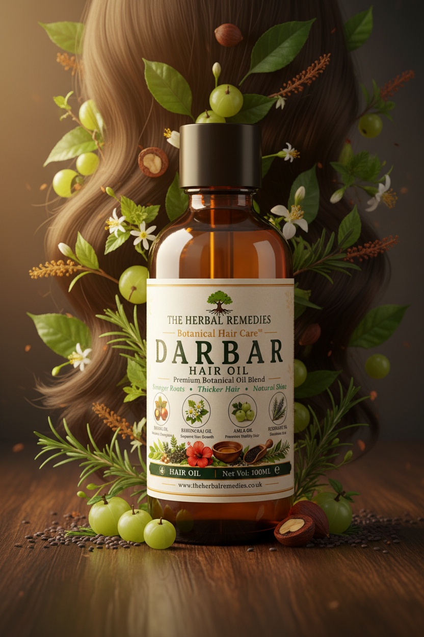 Darbar Hair Oil™ | Luxury Botanical Hair Growth & Scalp Support Oil