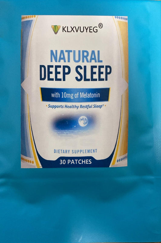 Natural Deep Sleep Patches, enriched with Melatonin, Vitamin B12, Vitamin C, and Zinc x 30