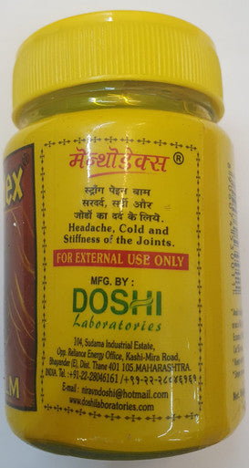 Menthodex strong pain balm 40g quick relief headaches, body aches, pain relief