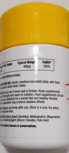 Folic acid 180 tablets