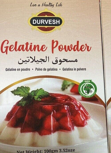 Halal Edible Gelatine Powder 100g Unflavoured Perfect Jelly Cake Dessert