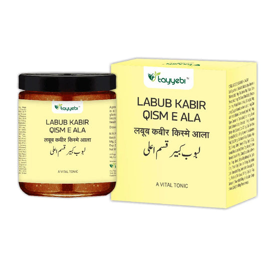 Labub Kabir Qism‑e‑Ala from Natural Care 53 is a comprehensive, time-tested tonic blending aphrodisiac, energizing, and restorative herbs and minerals—ideal for men seeking natural support for vitality, reproductive health, and overall resilience.
A honey/sugar-based Unani “majūn” (electuary) packed with around 40 natural herbs, seeds, nuts, resins, and minerals—designed to enhance men's vitality and general health