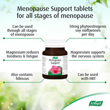 Menopause Support 30 tablets soy isoflavones, magnesium and hibiscus extract