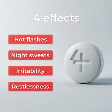 Menopause vegan 60 tablets red clover, hops extract, sage extract, selenium- 4 HER