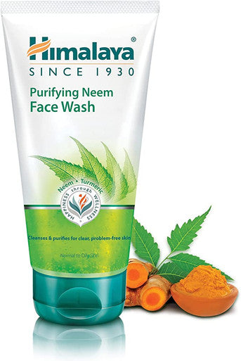 Purifying Neem Face Wash Gel 150g , Natural Moisturising Facial Cleanser, Deeply Cleans Pores and Acne, Oil Control Herbal Facial Wash