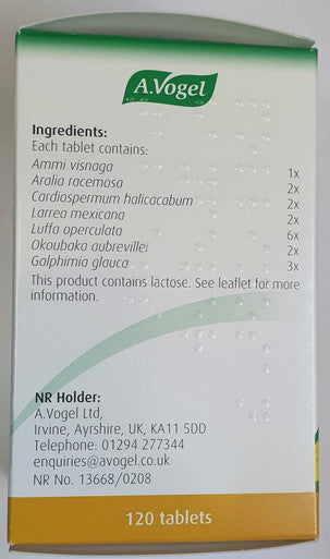 Pollinosan Hay fever allergic rhinitis pain relief 120 tablets